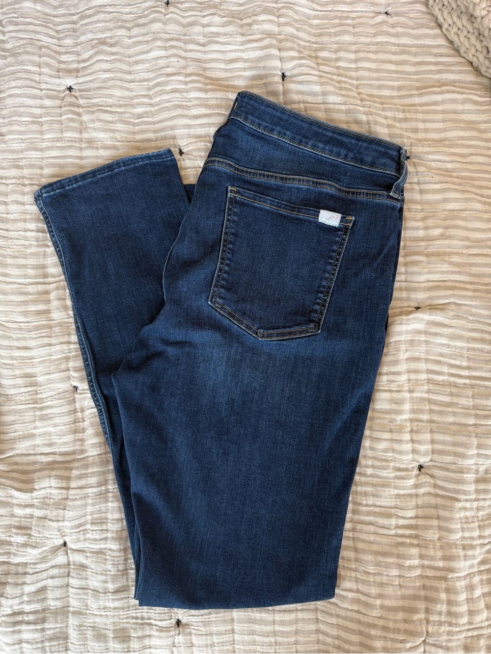 Seven7 Women's Dark Indigo Straight Leg Jeans